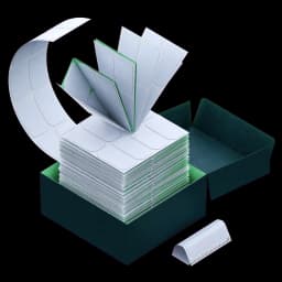 Industrial Thermal Transfer Fanfold Labels